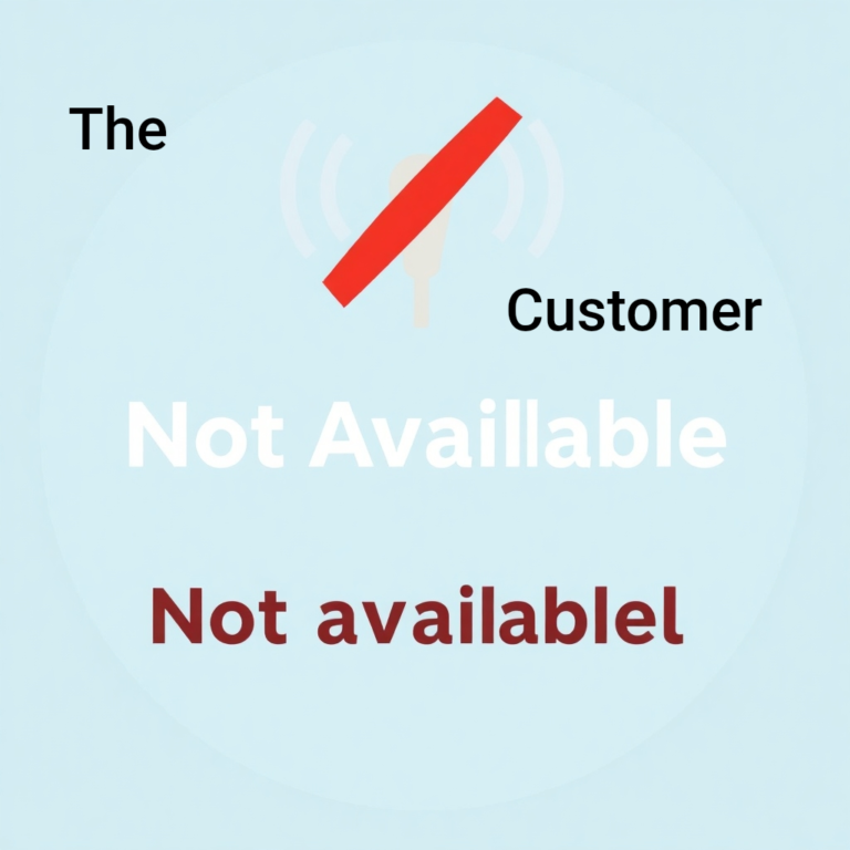 The wireless customer is not available