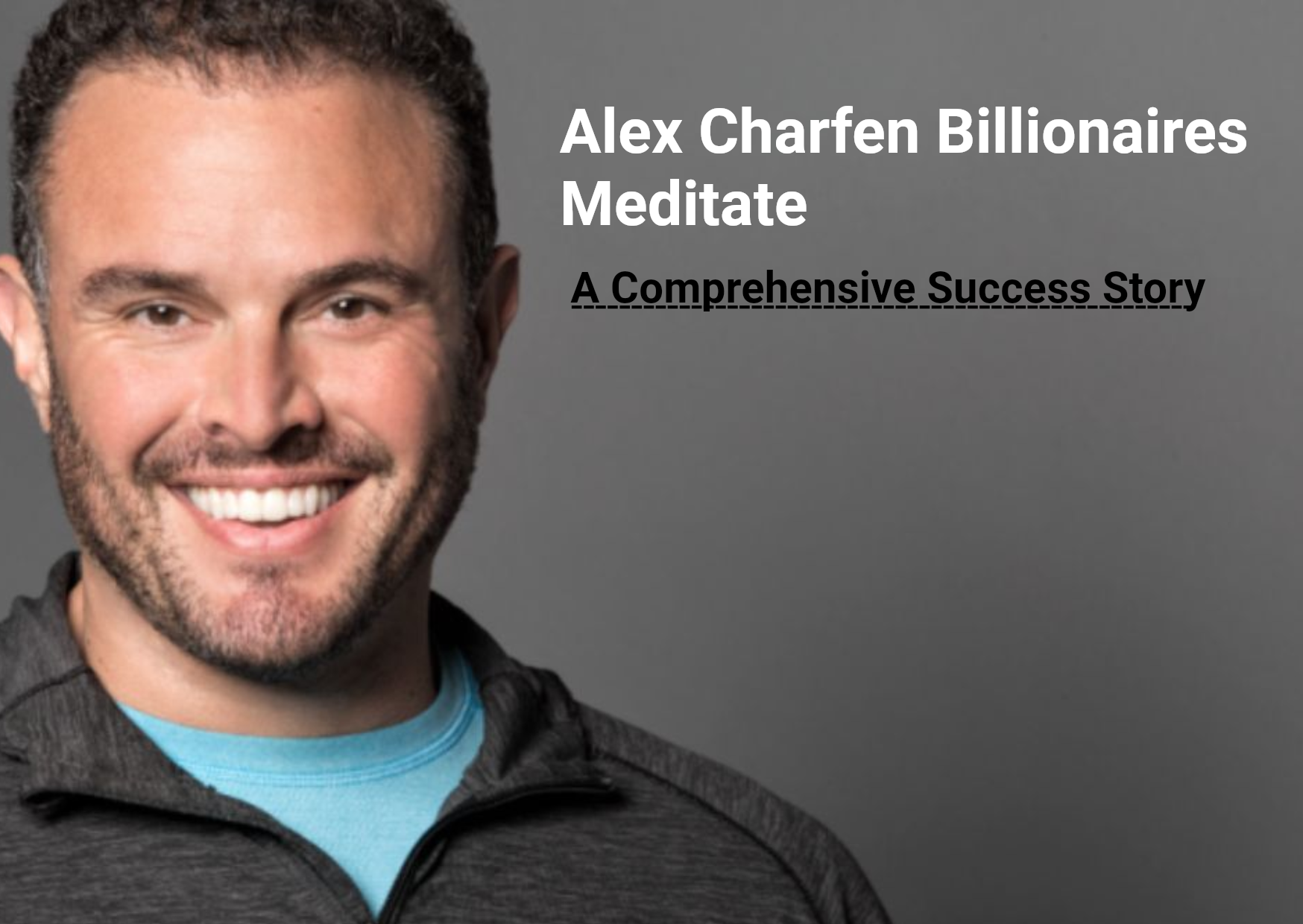 Alex Charfen Billionaires Meditate